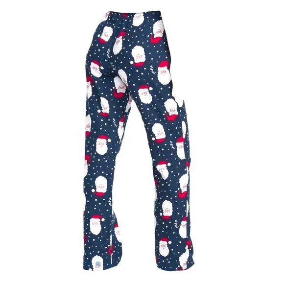 Blue Santa Flannel Sleep Lounge Pajama Pants Woman's Size XXL JJ1910 - Picture 5 of 5